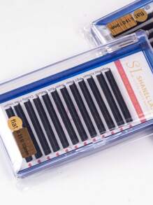 12 Reihen klassische flache elliptische Wimpern aus Kaschmir 0,20 0,25 0,15 J C D Curl matte schwarze elliptische gespaltene Spitzen klassische flache Wimpernverlängerung 8-15 mm super matte extrem weiche Seide flache Wimpernverlängerung Einzelfasern, Kunstfell-Flach-Wimpern, Wimpernbüschel, Einzelwimpern, Wimpern, Falsche Wimpern