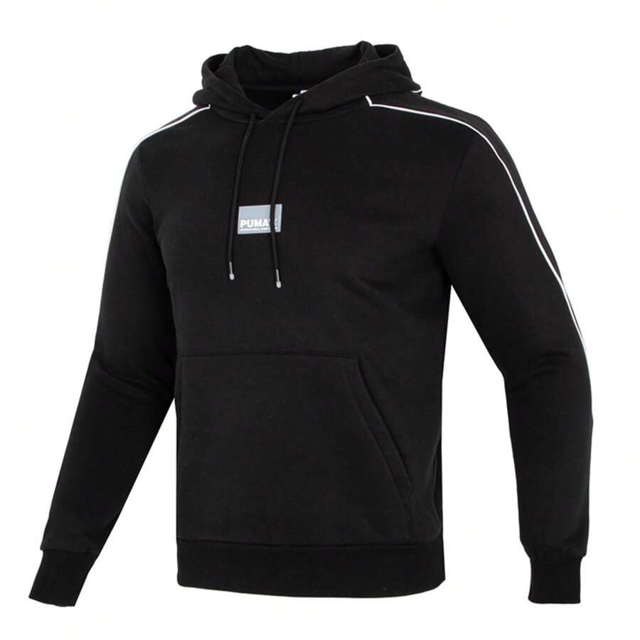 Puma Avenir 连帽衫 FL 连帽衫 男友风格 男士秋季运动服 训练跑步健身上衣 舒适休闲时尚运动衫 男友风格 订做大一码 599355-01 - 黑色 - 查看 1