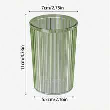 Elegant Simple Transparent Round Bathroom Toothbrush Cup, Portable Water Cup Couple Gargle Cup, Minimalist Design Home Bathroom Decor Summer Back To School