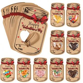 24pcs Assorted Valentine's Day Cards, Funny Valentine's Day Exchange Cards Suitable For Valentine's Day Small Gifts, Decoration, School Classroom Parties (Candies Not Included)