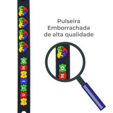 Adjustable Bracelet For Autistic People With Hearts - Negro - Ver 3