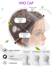 White Blonde Wigs For Women Long Curly Layered Lace Wig Hair Side Part - Gold - View 5