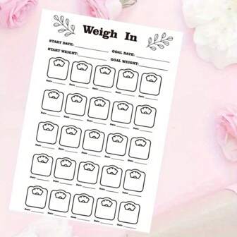 20 Sheets A5 Fitness Planner - Adult Weight Loss & Exercise Tracker Motivational Journal, Goal Setting & Progress Record Back To School