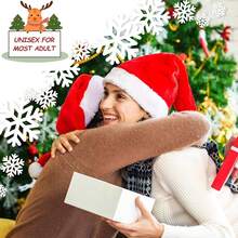 Trang trí Giáng sinh 2024 Tiệc Giáng sinh mới Mũ ông già Noel, Mặt nạ râu ông già Noel/Trang phục ông già Noel, Đạo cụ ăn mừng - phong cách - Xem 8