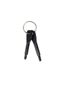 2 In 1 Keychain Screwdriver Set Mini Pocket Philli And Flat Head Screwdriver With Key Ring Outdoor Survival Emergency Handy Tool Multifunction Repair Kit