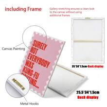 1 Poster Canvas, Trích dẫn, Tất nhiên không phải ai cũng là võ sĩ Kung Fu, Đường viền sóng, Trích dẫn vui nhộn có thể in, In nghệ thuật treo tường phòng khách, Trang trí tường phòng ngủ, Trang trí phòng gia đình, Không khung - Nhiều màu - Xem 8