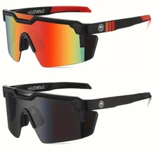 2 Pares de Óculos Esportivos Polarizados Heat Wave para Mulheres, Óculos de Ciclismo, Proteção para Direção, Pesca, Ciclismo, Bicicleta de Montanha, Viagens na Primavera, Esportes ao Ar Livre, Presentes do Dia dos Namorados, Presentes de Ano Novo, Acessórios de Outono