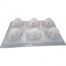 Molde Para Gelatina En Forma de 6 Borregos o Borreguitos de la Abundancia Reutilizable. - Blanco - Ver 4