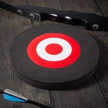 1 Premium Eva Foam Archery Target - Durable Round Mobile Outdoor Target For Archery Practice With Replaceable Design - Portable And Weather Resistant For Backyards And Outdoor Shooting Ranges