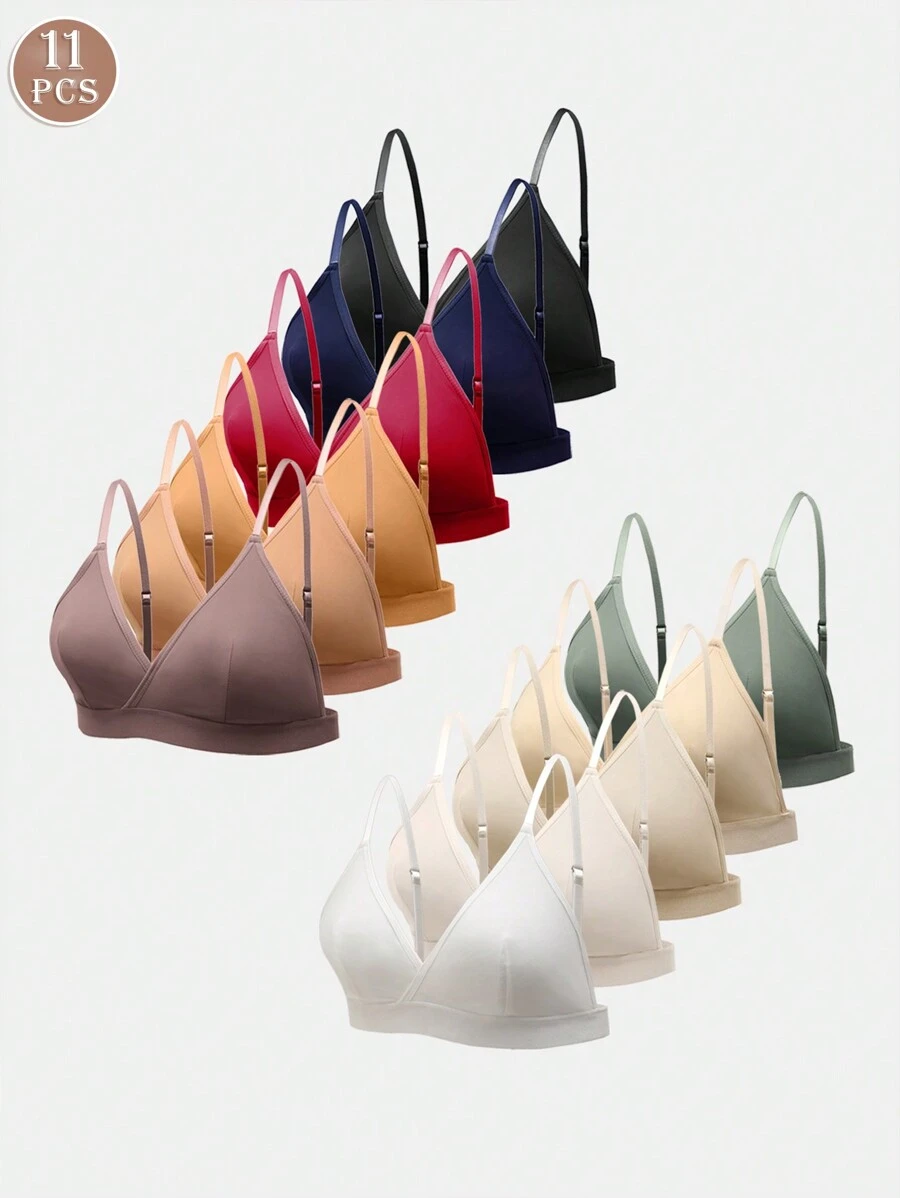 Set de 11 piezas de sujetadores inalámbricos cómodos y transpirables para usar a diario - Multicolor - Ver 1