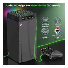 Ventilador Con Luz Led Rgb Automático Para X-box Series X - Negro - Ver 5