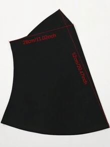 1 pieza Hijab de unicolor de moda para mujer, elegante y cómoda envoltura de cabeza de lino con cristales para protección solar diaria al aire libre