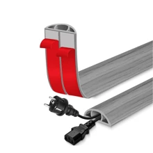 1 Stück 1,18x39,37 Zoll PVC Kabel Kanalabdeckung mit Holzmaserung - selbstklebend, unsichtbar, schwer entflammbar, Kabelschutz für den Heimgebrauch