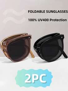 3pcs/2pcs Foldable Fashion Fashion Glasses For Women, High-End Fashion Glasses, New Style