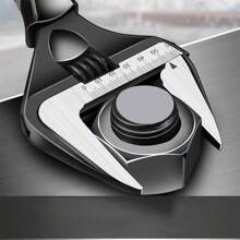 Large Opening Wrench, Universal Wrench, Adjustable Wrench, Steel Machinery Workshop, Manual Maintenance Tool, Car Bicycle Wrench, Tools For Men - Black - View 4
