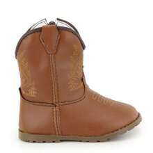 Baby Texan Booties Cheap Soft Comfortable Children's Shoes + 01 Pair Of Cotton Socks Ubuntu Baby Promotion - 棕色 - 查看 4