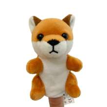 Muñecos de peluche con forma de dedos de León, Tigre, Elefante, Jirafa y Cabra, títeres de animales del bosque para espectáculos