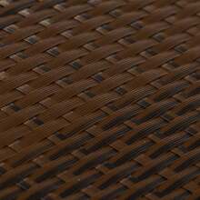 Poly Rattan Brown And Black Balcony Screen 500x80 Cm Outdoor Decor - Brown - View 5