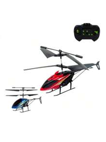 Kinge 2-Channel Remote Control Helicopter Children's Toy - Màu xanh lam - Xem 6