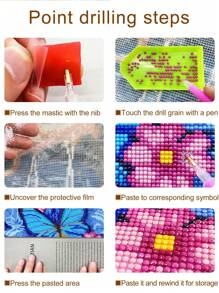 Tranh khảm kim cương 5D DIY - Người phụ nữ đang ngủ, Bộ đồ thủ công nghệ thuật kim cương để trang trí tường nhà, Món quà tuyệt vời cho bạn bè vào dịp Giáng sinh, Halloween, Lễ tạ ơn - Nhiều màu - Xem 6