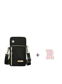 1 件运动钱包/手机/手提包/背包/零钱包/钥匙扣/长钱包/单肩包/可调节肩带斜挎包 - 黑色 - 查看 20