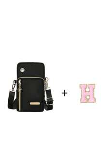 1 件运动钱包/手机/手提包/背包/零钱包/钥匙扣/长钱包/单肩包/可调节肩带斜挎包 - 黑色 - 查看 25