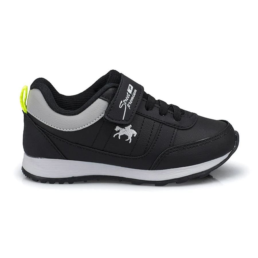 MEN'S CHILDREN'S SNEAKERS COMFORTABLE BOY'S SHOES - màu đen - Xem 1