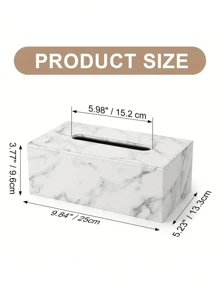 1 件，纸巾盒，大理石纹纸巾盒，家用日常桌面纸巾收纳盒，适用于卧室、客厅和车内，家居装饰，厨房小工具家居浴室装饰浴室收纳秋季装饰返校