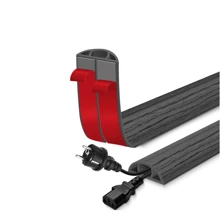 1 Stück 1,18x39,37 Zoll PVC Kabel Kanalabdeckung mit Holzmaserung - selbstklebend, unsichtbar, schwer entflammbar, Kabelschutz für den Heimgebrauch
