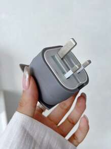 猫头鹰充电线保护器，Apple 20W 英国充电器适配器盖套装，卡通可爱创意设计，兼容 Apple 手机充电器线整理器 - 彩色 - 查看 7