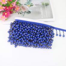 1 Yards Beaded Fringe Decorative Tassels Pendants 4.5cm Wide Lace For Crafts Sewing Accessories Tassel DIY Trimming Trims Trim Fringes Sewing Fringe Tassels Tassel Fringe Trim Decoration Sewing Fringes Fabric And Lace Tassels Crafts Bead Fringe - Multicolor - View 14