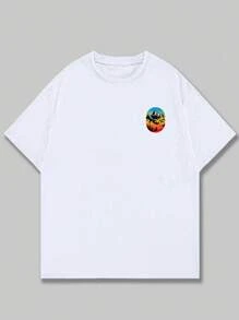 Cotton T-Shirt Artistic Style Premium Comfort Breathable Elegant Summer Men's Blouse - 奶油色 - 查看 2