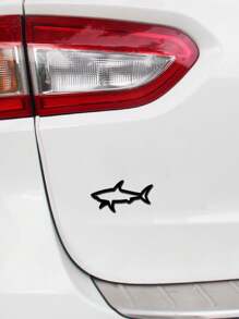 Shark Emblem Metal Decal ,Hollow 3D Design For Cars, Motorcycles & More ,Durable And Waterproof Styling Accessory - Multicolor - View 12
