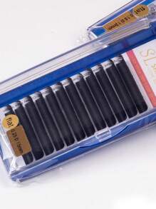 12 Reihen klassische flache elliptische Wimpern aus Kaschmir 0,20 0,25 0,15 J C D Curl matte schwarze elliptische gespaltene Spitzen klassische flache Wimpernverlängerung 8-15 mm super matte extrem weiche Seide flache Wimpernverlängerung Einzelfasern, Kunstfell-Flach-Wimpern, Wimpernbüschel, Einzelwimpern, Wimpern, Falsche Wimpern