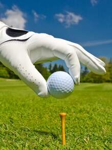 1 Set Of 3pcs 42.6mm White Synthetic Rubber Golf Balls, Birthday Gift For Golfers - Essential For Golf Course And Golf Club