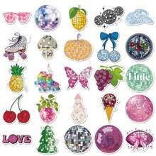 50 st Söt tecknad trendig kreativ discoboll dekorativa klistermärken för telefonfodral, skateboard, vattenkoppar - Multifärgad - Visa 5