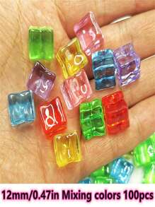 Acrylic Transparent Square Plastic Ice Cubes, Water Crystal Bottle Bar Photography Props Best Gifts Birthday Graduation