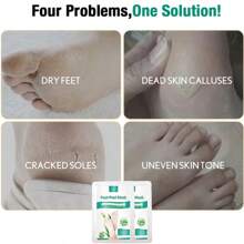 FATAZEN 1对装去角质足膜，保湿防裂足膜，温和去除死皮和老茧，舒缓泛红敏感肌肤，适用于手足敏感肌肤护理 - 綠色 - 查看 6