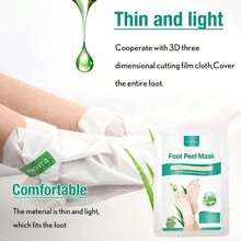 FATAZEN 1对装去角质足膜，保湿防裂足膜，温和去除死皮和老茧，舒缓泛红敏感肌肤，适用于手足敏感肌肤护理 - 綠色 - 查看 8