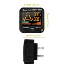 LCD Socket Tester 3 Results Display, Integrated Voltage Detector, RCD Receptacle Outlet Tester Circuit Analyzer UK Wall Plug Leakage Tester Electricity Line Fault Checke - Black - View 5