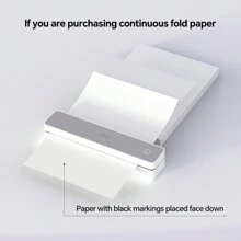 200 Sheets US Letter Thermal Paper 8.5 X 11 Inches, Compatible With HPRT MT610 Pro And Other Portable Printer, Thermal Printer Paper - MT610 Pro Special Paper - View 3