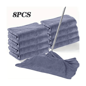 4/8pcs Ultra Soft Microfiber Cleaning Cloths, Reusable And Washable, Suitable For Mopping, Floor, Window Cleaning, Modern Style, Non-Woven, Quick Drying