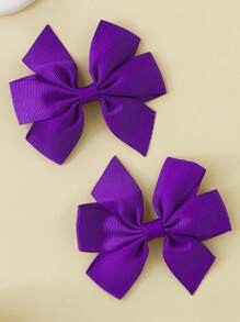 2pcs/Set 3-Inch Multicolor Bowknot Hair Clips, Fashion Hair Accessories For Girls, Suitable For Teenagers, Holidays, Parties, School - A - View 15