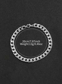 4pcs Set: Men's Business Casual Steel Strap 3-Eye Numeric Scale Large Dial Quartz Wrist Watch + Bracelet