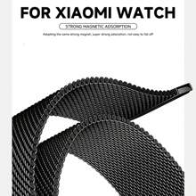 Correa compatible con Xiaomi Mi Band 8 Pulsera activa para MiBand Banda inteligente 8 Activa Correa de metal de acero inoxidable compatible con la correa Redmi Band 2