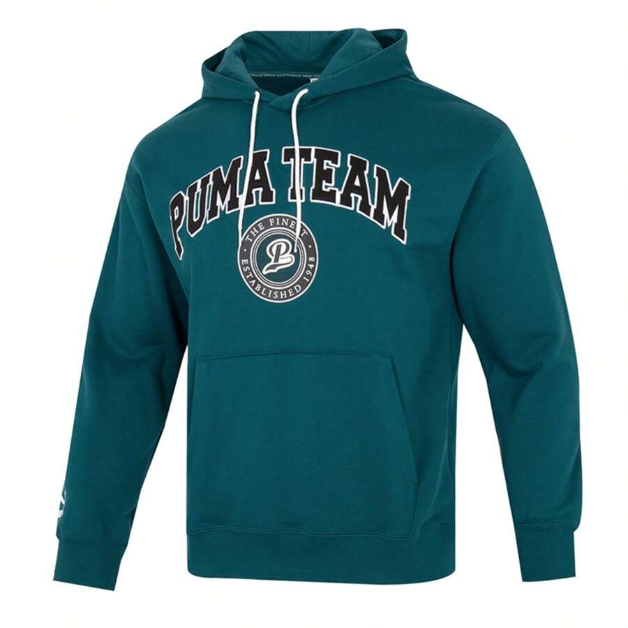 Puma Team Sweatshirt TR Men's Sports Outdoor Fashion Comfortable Casual Sweatshirt Sweatshirt - Green - View 1