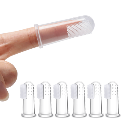 6pcs/Set Silicone Pet Finger Toothbrush, Suitable For Cats & Dogs, Improve Your Pet's Oral Health