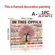 1 件带框励志墙画适用于办公室激励团队合作海报引言办公室墙壁装饰励志墙面装饰图片印刷品适用于办公室或卧室办公室礼物可直接悬挂,帆布 - 彩色 - 查看 13