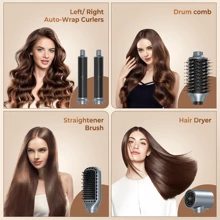 5 In 1 Hair Dryer, 1000W Hot Air Brush Set - UK Plug(220-240V) - View 5