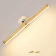 1pc Makeup Mirror Light Rechargeable Magnetic Rotating Vanity Light, Reading Lamp, Cabinet Light
